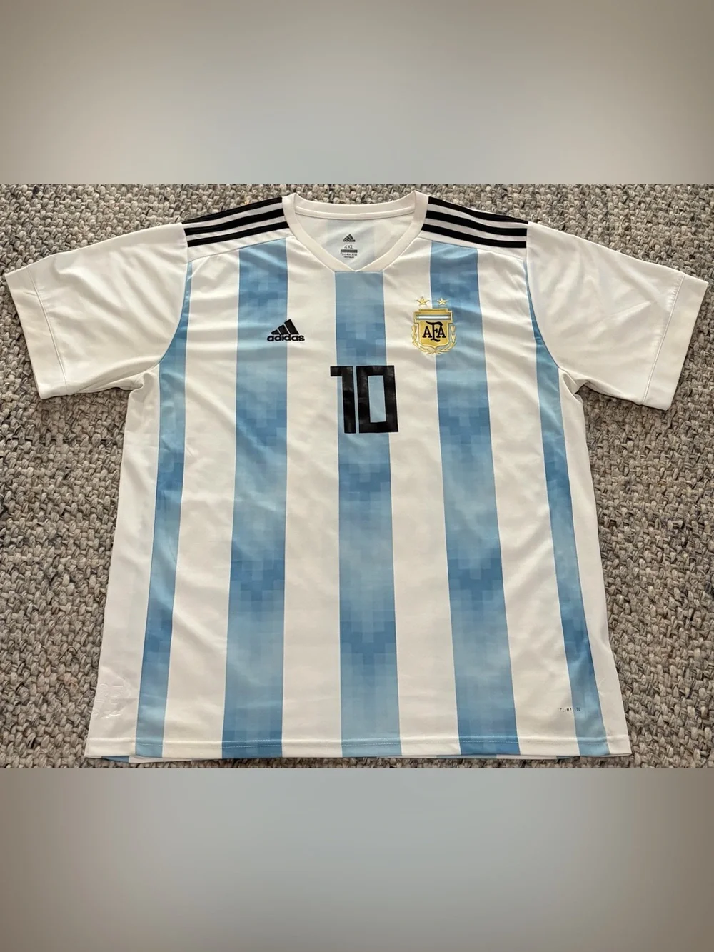 MESSI adidas Argentina #10 World Cup Soccer Jersey sz XXL